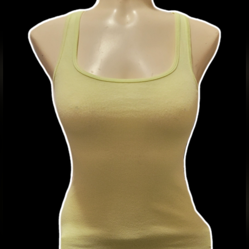 old navy y2k fitted long pastel ribbed tank top ⤷ ゛ ˎˊ˗
